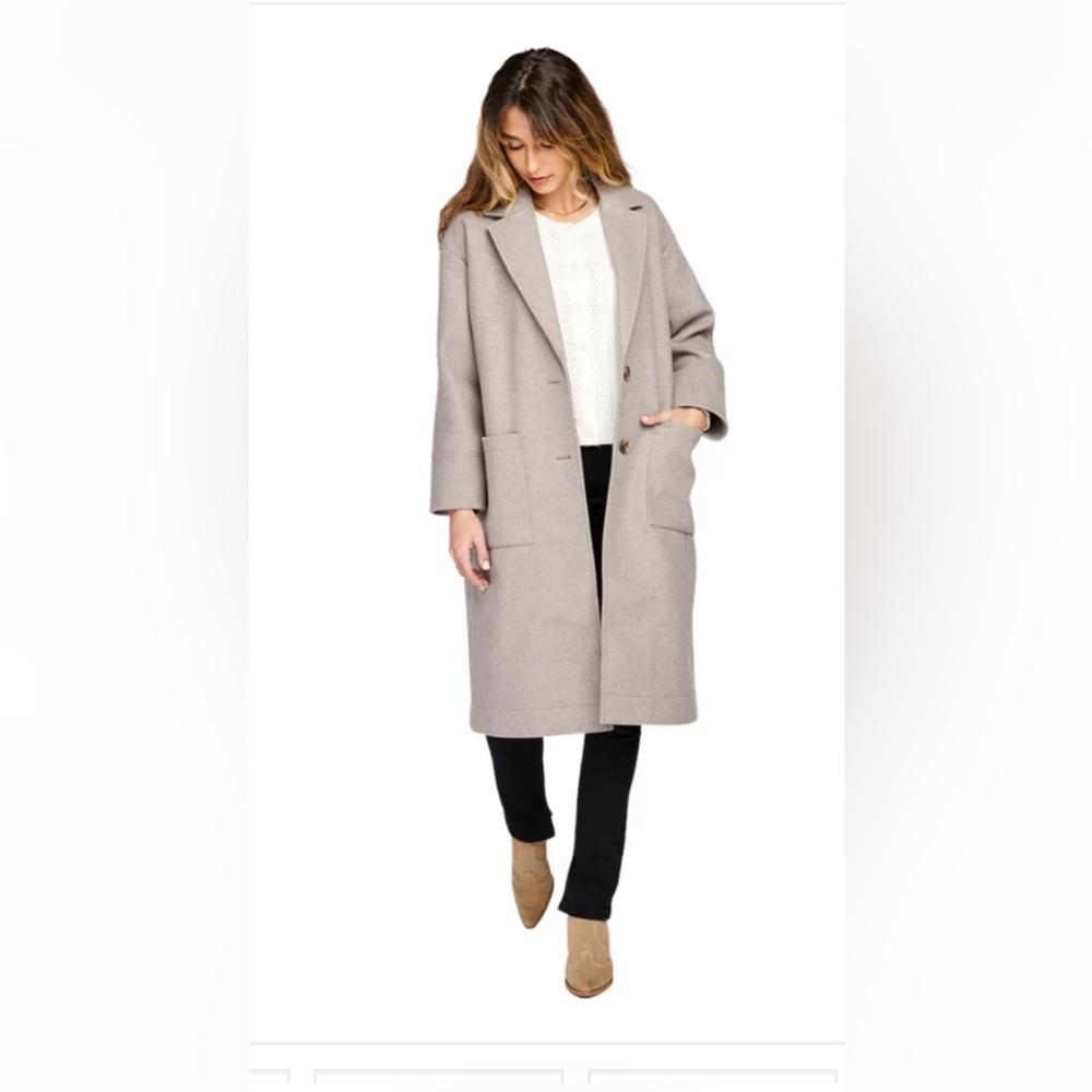 Gentle Fawn Annabel Jacket | Heather Walnut | Minimalist Lightweight Coat | XXS